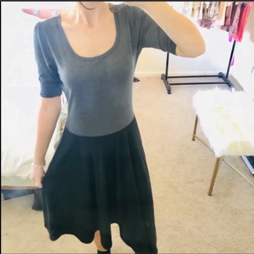 NWT lularoe black color block dress